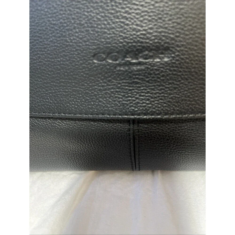 Coach Sullivan Messenger Black Pebbled Leather Crossbody Bag H1861 F29276